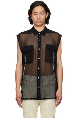 Rick Owens: Чёрная рубашка  Jumbo