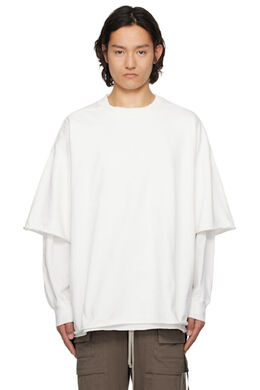 Rick Owens Drkshdw: Белая футболка  Hustler