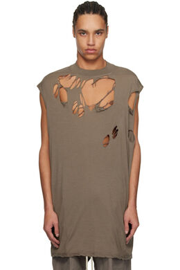 Rick Owens Drkshdw: Серая футболка 