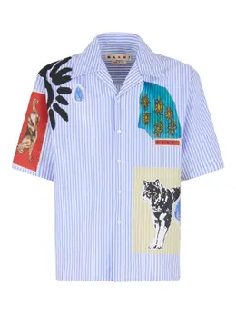 Marni: Рубашка в полоску 