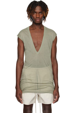 Rick Owens: Зелёная футболка  Dylan