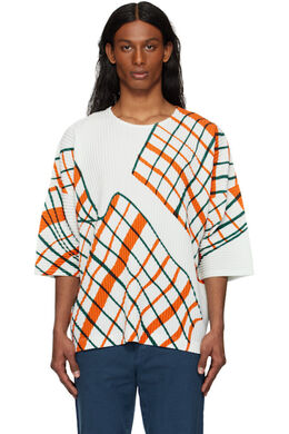 Homme Plissé Issey Miyake: Белая футболка 