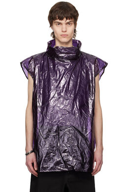 Dries Van Noten: Фиолетовая футболка 