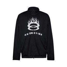 Balenciaga: Чёрная куртка 