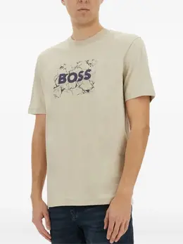 BOSS: Футболка с принтом 