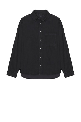 Allsaints: Чёрная рубашка 