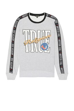 True Religion: Серый свитшот  True