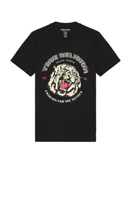 True Religion: Чёрная футболка  True