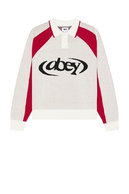 Obey: Белое поло 