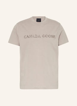 Canada Goose: Бежевая футболка 