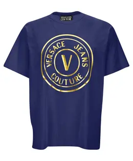 Versace Jeans Couture: Синяя футболка 