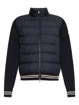 Moncler: Синий кардиган 