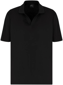 Armani Exchange: Чёрная рубашка 
