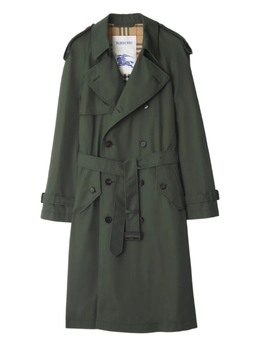 Burberry: Зелёный плащ 