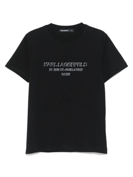 Karl Lagerfeld: Чёрная футболка 
