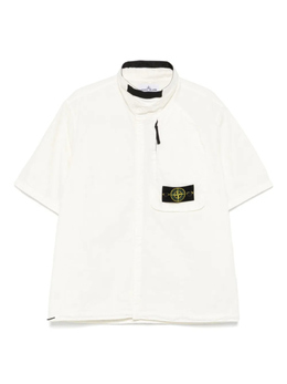 Stone Island: Белая футболка 