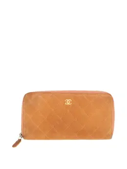 CHANEL Pre-Owned: Оранжевый кошелёк 