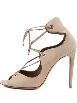 Aquazzura: Бежевые босоножки 