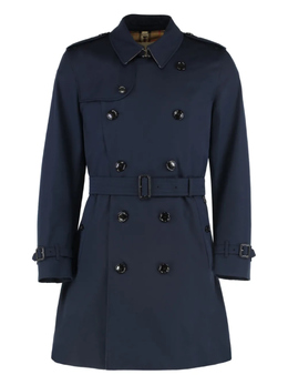 Burberry: Двубортный плащ 