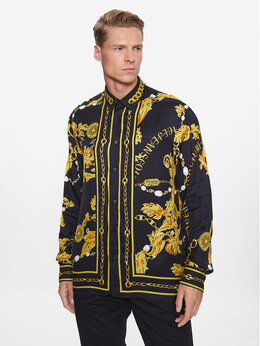 Versace Jeans Couture: Чёрная рубашка 