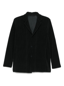 Homme Plissé Issey Miyake: Чёрные пиджаки 