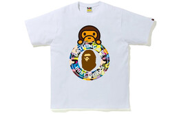 A BATHING APE: Белая футболка 