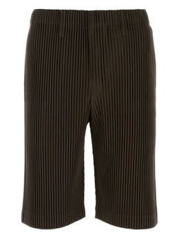 Homme Plissé Issey Miyake: Чёрные шорты 