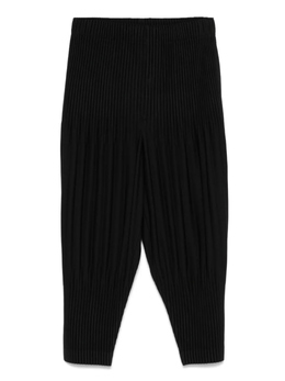 Homme Plissé Issey Miyake: Чёрные брюки 