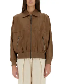 Brunello Cucinelli: Коричневая куртка 