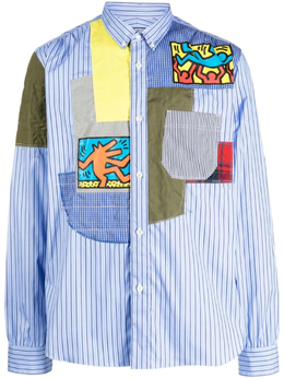 Junya Watanabe Man: Рубашка в полоску 