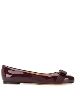 Salvatore Ferragamo: Бордовые балетки  Varina