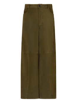 Marni: Кожаные брюки 