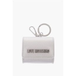 Moschino: Серебристый кошелёк 