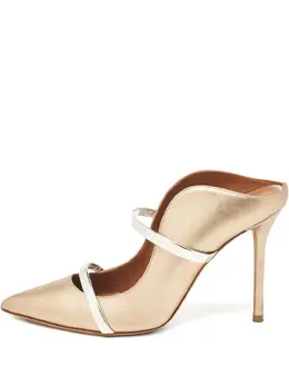 Malone Souliers: Серебристые сабо 