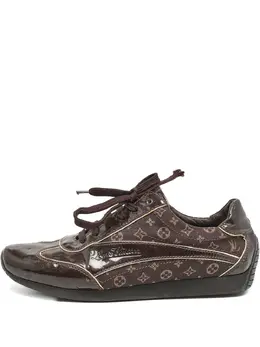 Louis Vuitton Pre-Owned: Коричневые кроссовки 