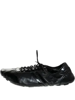 Prada Pre-Owned: Чёрные кроссовки 