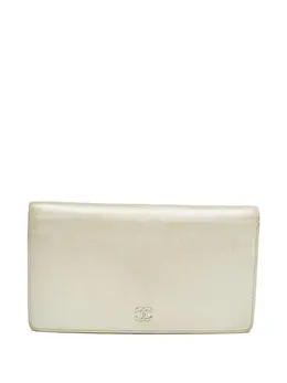 CHANEL Pre-Owned: Белый кошелёк 