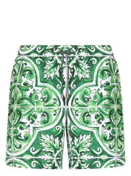 Dolce & Gabbana: Плавки  Majolica с принтом