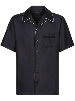 Dolce & Gabbana: Рубашка  DG с вышивкой