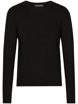 Dolce & Gabbana: Чёрный свитер 