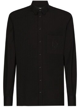 Dolce & Gabbana: Рубашка  DG с вышивкой