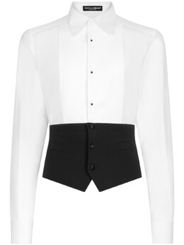 Dolce & Gabbana: Двухцветная рубашка 