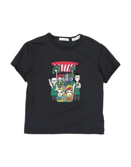 Dolce & Gabbana: Чёрная футболка 