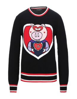 Dolce & Gabbana: Чёрный свитер 