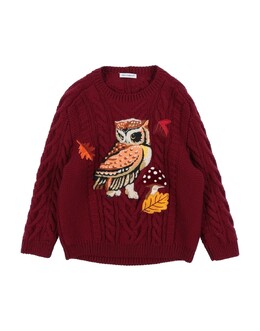 Dolce & Gabbana: Бордовый свитер 