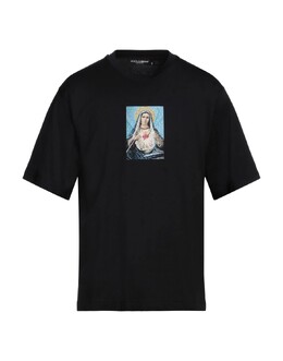 Dolce & Gabbana: Чёрная футболка 