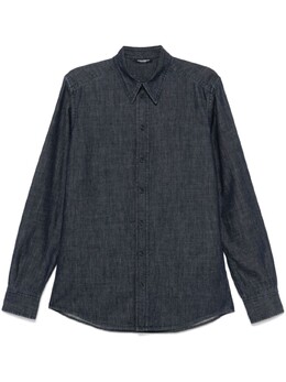 Dolce & Gabbana: Синяя рубашка 