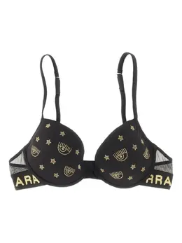 Chiara Ferragni: Чёрный бюстгальтер 