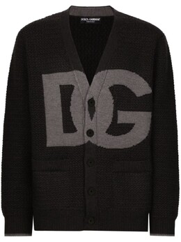 Dolce & Gabbana: Серый кардиган 