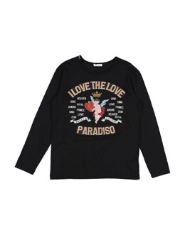 Dolce & Gabbana: Чёрная футболка 